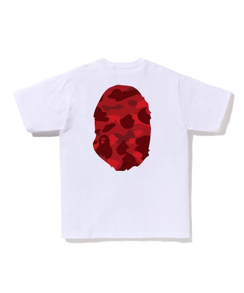 A BATHING APE（アベイシングエイプ）の「COLOR CAMO BIG APE HEAD TEE（Tシャツ/カットソー・メンズ・ホワイト×レッド/ホワイト×パープル/ホワイト×ネイビー/ブラック×レッド/ブラック×パープル/ブラック×ブルー・X-LARGE/XX-LARGE/LARGE/XXX-LARGE/MEDIUM/SMALL）」の7枚目の写真