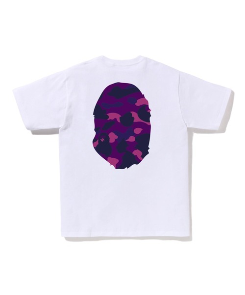 A BATHING APE（アベイシングエイプ）の「COLOR CAMO BIG APE HEAD TEE（Tシャツ/カットソー・メンズ・ホワイト×レッド/ホワイト×パープル/ホワイト×ネイビー/ブラック×レッド/ブラック×パープル/ブラック×ブルー・X-LARGE/XX-LARGE/LARGE/XXX-LARGE/MEDIUM/SMALL）」の9枚目の写真