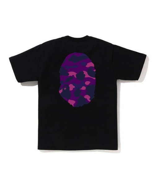 A BATHING APE（アベイシングエイプ）の「COLOR CAMO BIG APE HEAD TEE（Tシャツ/カットソー・メンズ・ホワイト×レッド/ホワイト×パープル/ホワイト×ネイビー/ブラック×レッド/ブラック×パープル/ブラック×ブルー・X-LARGE/XX-LARGE/LARGE/XXX-LARGE/MEDIUM/SMALL）」の10枚目の写真