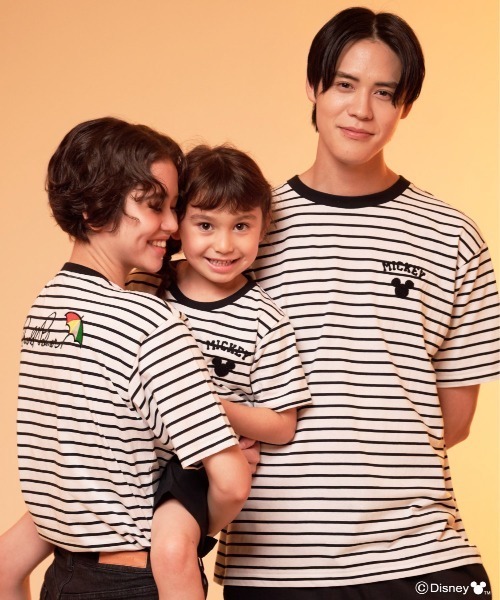 Disney（ディズニー）の「Mickey/Arnold Palmer/シェア ボーダーTシャツ（Tシャツ/カットソー・レディース・ブラック/レッド・LL/L/M/S/XS）」の13枚目の写真