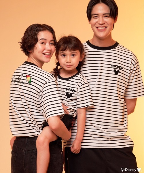 Disney（ディズニー）の「Mickey/Arnold Palmer/シェア ボーダーTシャツ（Tシャツ/カットソー・レディース・ブラック/レッド・LL/L/M/S/XS）」の14枚目の写真