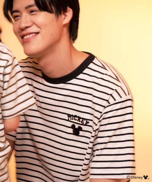 Disney（ディズニー）の「Mickey/Arnold Palmer/シェア ボーダーTシャツ（Tシャツ/カットソー・レディース・ブラック/レッド・LL/L/M/S/XS）」の17枚目の写真