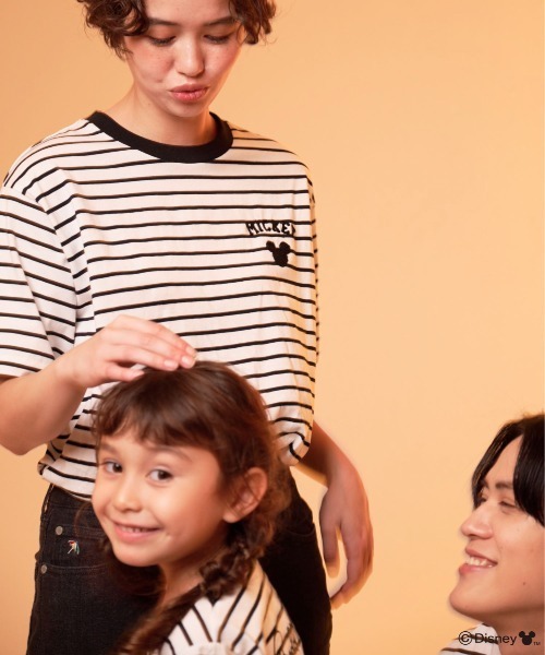 Disney（ディズニー）の「Mickey/Arnold Palmer/シェア ボーダーTシャツ（Tシャツ/カットソー・レディース・ブラック/レッド・LL/L/M/S/XS）」の16枚目の写真