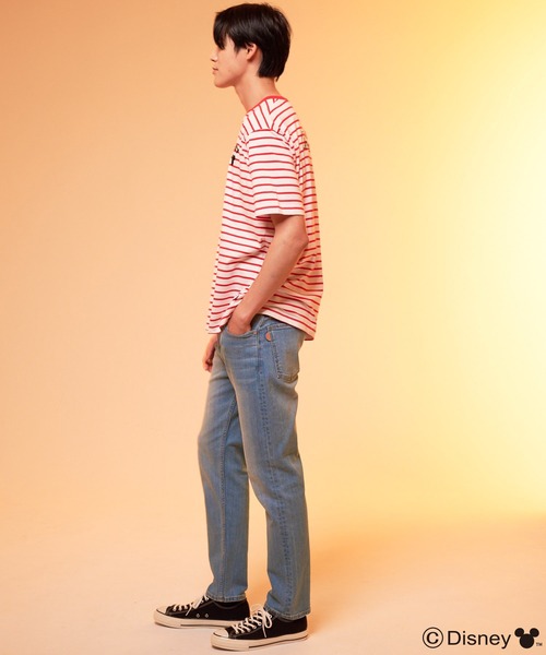 Disney（ディズニー）の「Mickey/Arnold Palmer/シェア ボーダーTシャツ（Tシャツ/カットソー・レディース・ブラック/レッド・LL/L/M/S/XS）」の7枚目の写真