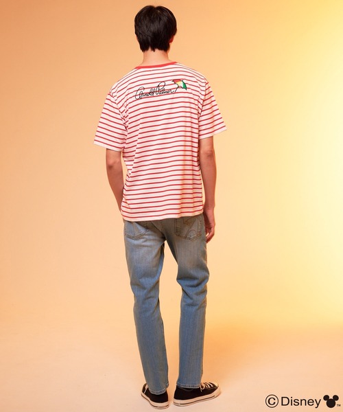 tシャツ Mickey/Arnold Palmer/シェア ボーダーTシャツ レディース メンズ Mickey/Arnold Palmer/シェア ボーダーTシャツ（Tシャツ