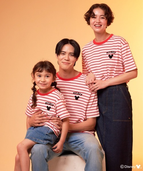 Disney（ディズニー）の「Mickey/Arnold Palmer/シェア ボーダーTシャツ（Tシャツ/カットソー・レディース・ブラック/レッド・LL/L/M/S/XS）」の20枚目の写真