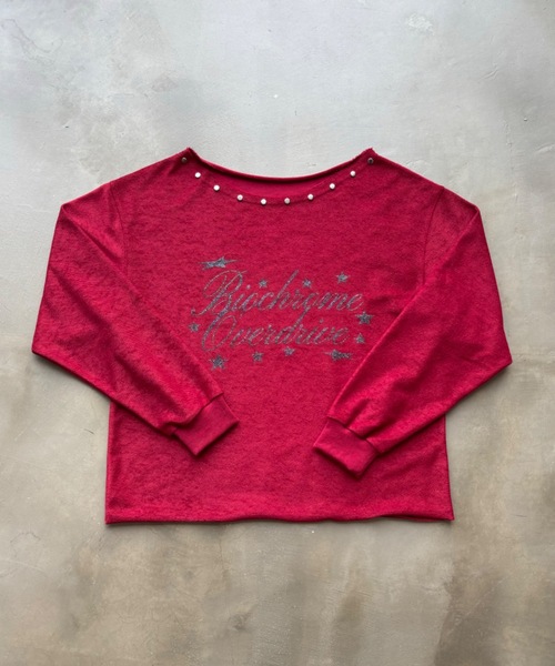 SHAGGIE（シャギー）の「【ViVi掲載】スタッズ付き2WAYオフショルスウェット（スウェット・レディース・レッド/チャコールグレー/ブラック・FREE）」の22枚目の写真