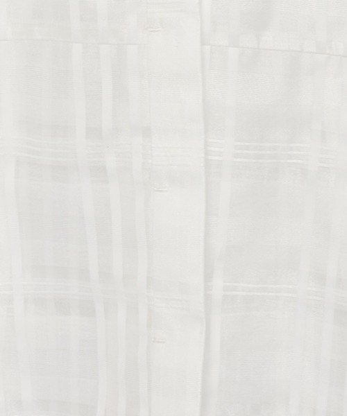 mysty woman（ミスティウーマン）の「シアーチェックブラウス 581422（シャツ/ブラウス・レディース・オフホワイト/ライトブルー/ブラック・FREE）」の17枚目の写真