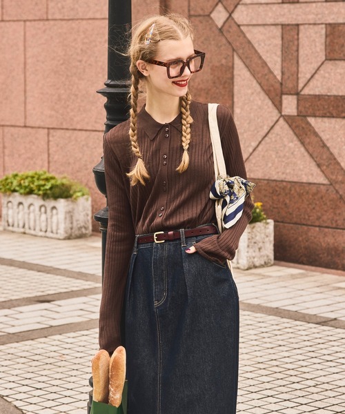 マシンウォッシャブル】シアーテレコポロニット多ボタンカーディガン