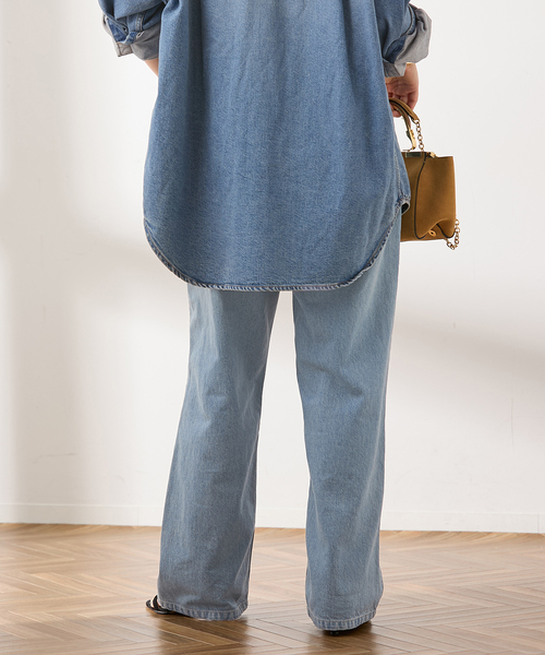 journal standard L'essage（ジャーナルスタンダードレサージュ）の「【金子綾さん着用】デニム5ポケットパンツ（デニムパンツ・レディース・ブルー系その他/ネイビー・38/36）」の14枚目の写真