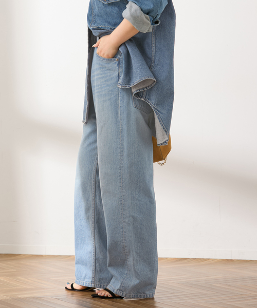 journal standard L'essage（ジャーナルスタンダードレサージュ）の「【金子綾さん着用】デニム5ポケットパンツ（デニムパンツ・レディース・ブルー系その他/ネイビー・38/36）」の15枚目の写真