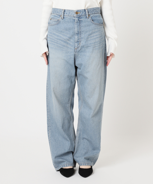 journal standard L'essage（ジャーナルスタンダードレサージュ）の「【金子綾さん着用】デニム5ポケットパンツ（デニムパンツ・レディース・ブルー系その他/ネイビー・38/36）」の3枚目の写真