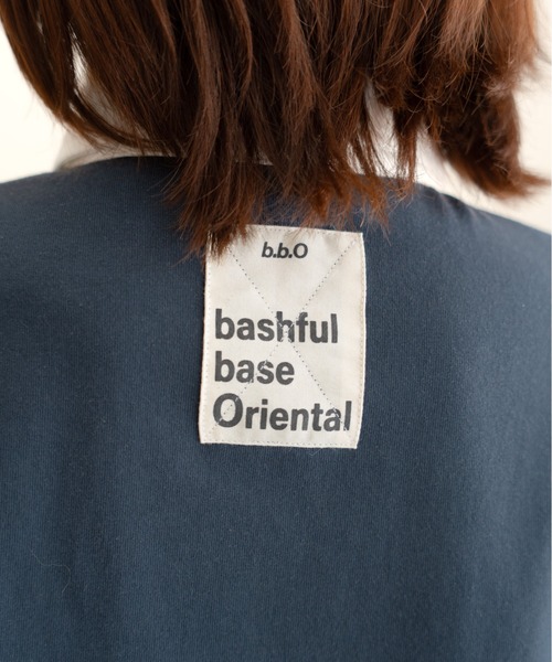 bashful base Oriental(バッシュフルベースオリエンタル)の「【bbO】ロゴオーバークロップドポロシャツ(ポロシャツ・レディース・ネイビー/ライトグレー/ワイン・FREE)」の11枚目の写真