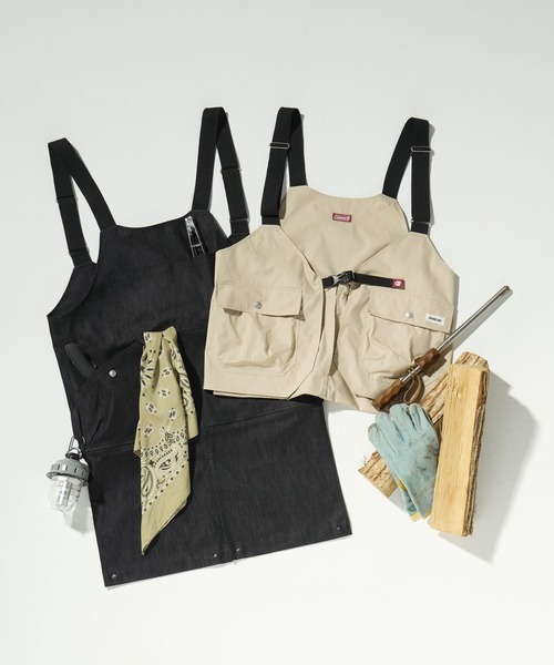 COLEMAN（コールマン）の「【Coleman×TAKEDA BBQwith BAYFLOW】2WAYエプロンベスト（ベスト・メンズ・その他1/ベージュ・FREE）」の3枚目の写真