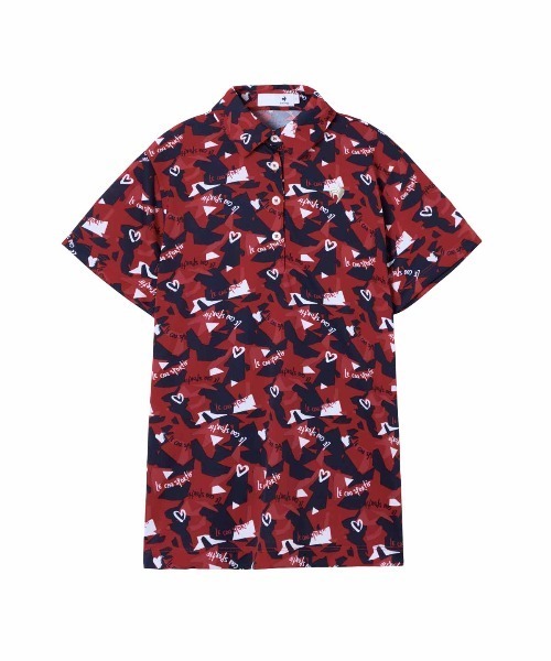 le coq sportif GOLF(ルコックスポルティフゴルフ)の「【le coq sportif GOLF】吸汗速乾/UVカット半袖シャツ ゴルフウェア(ポロシャツ・レディース・ベージュ/グリーン/レッド・S/M/L/XL)」の3枚目の写真
