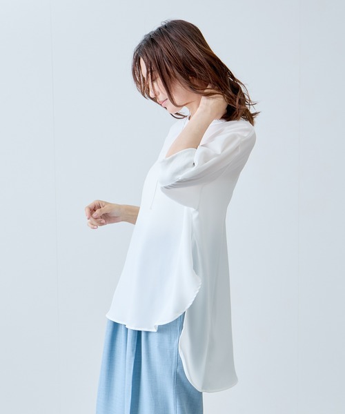 Jayro(ジャイロ)の「2WAYボタン付きプルオーバー(Tシャツ/カットソー・レディース・ホワイト/ミント/グレー/ブラック/ワイン・FREE)」の14枚目の写真