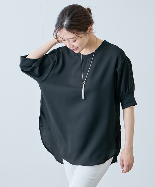 Jayro(ジャイロ)の「2WAYボタン付きプルオーバー(Tシャツ/カットソー・レディース・ホワイト/ミント/グレー/ブラック/ワイン・FREE)」の19枚目の写真