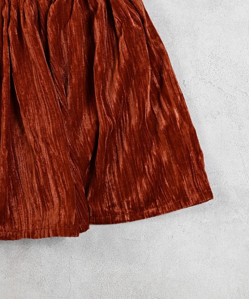 MARKEY'S（マーキーズ）の「ベロアフレアーチュニック（チュニック・キッズ・ライトブルー/ブラック/ブラウン・100/90/130/120/110）」の21枚目の写真