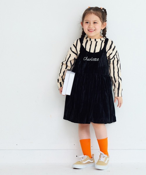 MARKEY'S（マーキーズ）の「ベロアフレアーチュニック（チュニック・キッズ・ライトブルー/ブラック/ブラウン・100/90/130/120/110）」の13枚目の写真