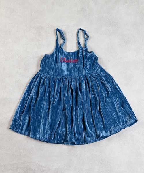 MARKEY'S（マーキーズ）の「ベロアフレアーチュニック（チュニック・キッズ・ライトブルー/ブラック/ブラウン・100/90/130/120/110）」の5枚目の写真