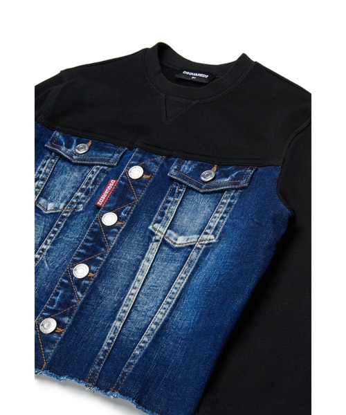 DSQUARED2(ディースクエアード)の「キッズ プルオーバースウェット DSQUARED KID(スウェット・キッズ・インディゴブルー・8Y/4Y/16Y/12Y/10Y/6Y/14Y)」の3枚目の写真