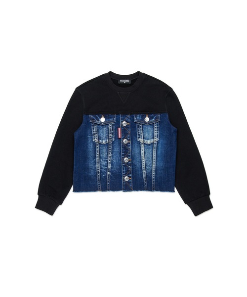 DSQUARED2(ディースクエアード)の「キッズ プルオーバースウェット DSQUARED KID(スウェット・キッズ・インディゴブルー・8Y/4Y/16Y/12Y/10Y/6Y/14Y)」の5枚目の写真