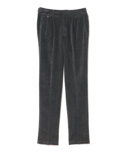 GERMANO（ジェルマーノ）の「【別注】GERMANO / コットンポリウレタン コーデュロイ 2プリーツ シングルグルカ スラックス（その他パンツ・メンズ・ブラック系その他4・44/46/48/50）」の2枚目の写真