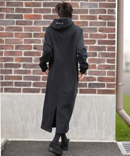 RVCA(ルーカ)の「RVCA/ルーカ パーカーワンピース スウェット BF044-P35(ワンピース・レディース・グレー/ブラック・M/L)」の6枚目の写真