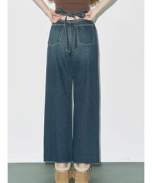 EVRIS | バックリボンワイドデニムパンツ(デニムパンツ)