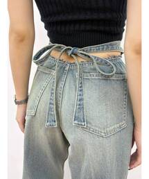 EVRIS | バックリボンワイドデニムパンツ(デニムパンツ)