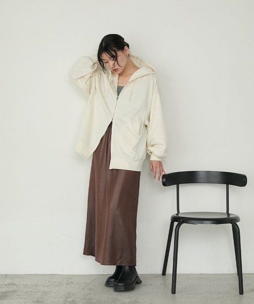 ★BEARDSLEYダンボールショートフーディ パーカー 上着 ダブルジップ ☆BEARDSLEYダンボールショートフーディ パーカー 上着 ダブルジップ