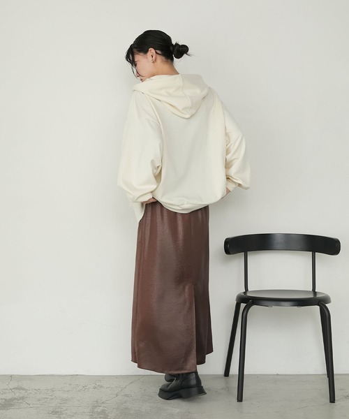 forksy.】ダンボール オーバーサイズダブルジップパーカー