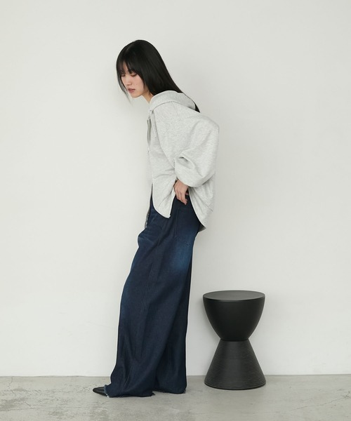 きりんたんタイダイ フルジップパーカー 青と白 きりんたんタイダイ フルジップパーカー 青と白 きりんたん