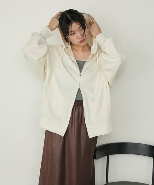 レモンスカッシュ ビアズリー ダンボール フディー ビックシルエット ダンボールパフトレーナー | BEARDSLEY(ビアズリー)レディース