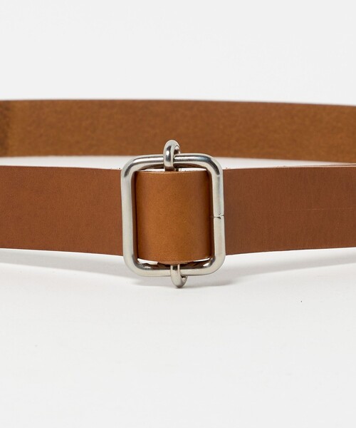 ART BROWN(アートブラウン)の「<ART BROWN>レザー スクエアバックル ベルト(ベルト・レディース・ブラウン系/ブラック・FREE)」の6枚目の写真