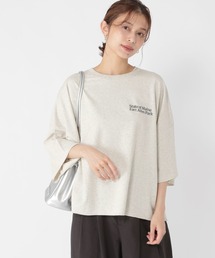 ミニ裏毛ロゴ刺繍半袖プルオーバー