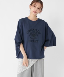 ミニ裏毛ロゴ刺繍半袖プルオーバー