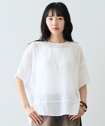 MEDE19F 軽やかな着心地のシングルガーゼデザイントップス