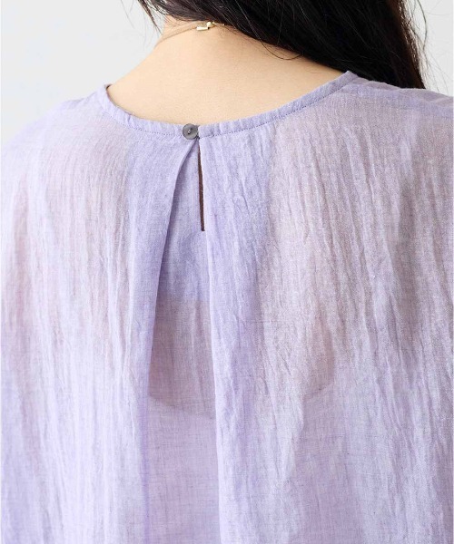 MEDE19F(メデジュウキュウ)の「MEDE19F 軽やかな着心地のシングルガーゼデザイントップス(その他トップス・レディース・ライトパープル/ホワイト/ブラック・LL/L/M/3L)」の9枚目の写真