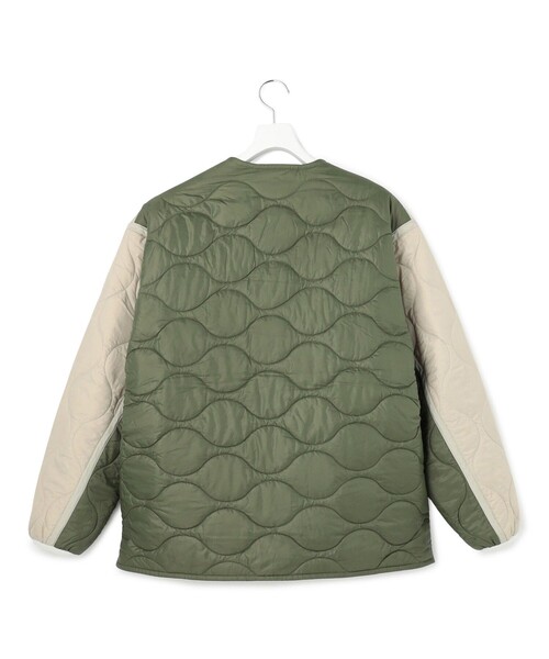 J.PRESS YORK STREET(ジェイプレスヨークストリート)の「【UNISEX】ライナーキルティング ブルゾン(ブルゾン・メンズ・カーキ系/ベージュ系/ブラック系・LARGE/MEDIUM/SMALL)」の8枚目の写真