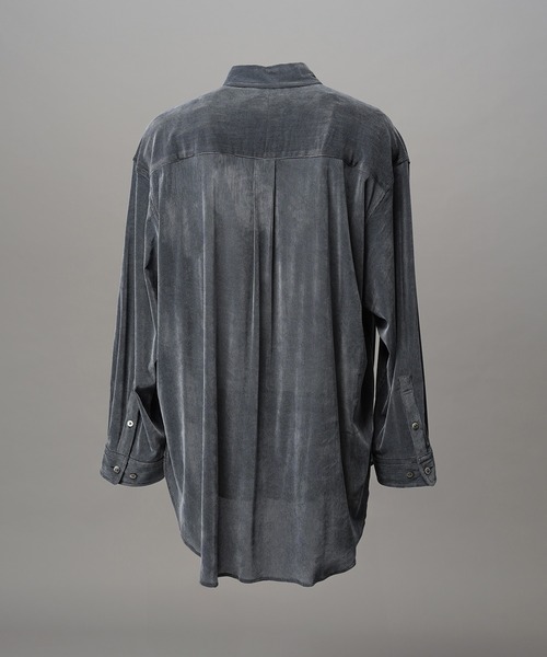 MAISON SPECIAL(メゾンスペシャル)の「《UNISEX》Prime-Over Flocky Print Regular Collar Shirt Coat/プライムオーバーフロッキープリントレギュラーカラーシャツコート【MAISON SPECIAL/メゾンスペシャル】(シャツ/ブラウス・メンズ・グリーン/ブラック/グレー/ゴールド/ライトブルー・0/1/2)」の17枚目の写真