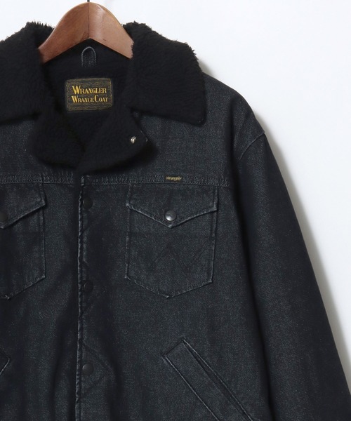 セール】Wrangler/ラングラー Denim Boa Wrange Coat/オーバーサイズ
