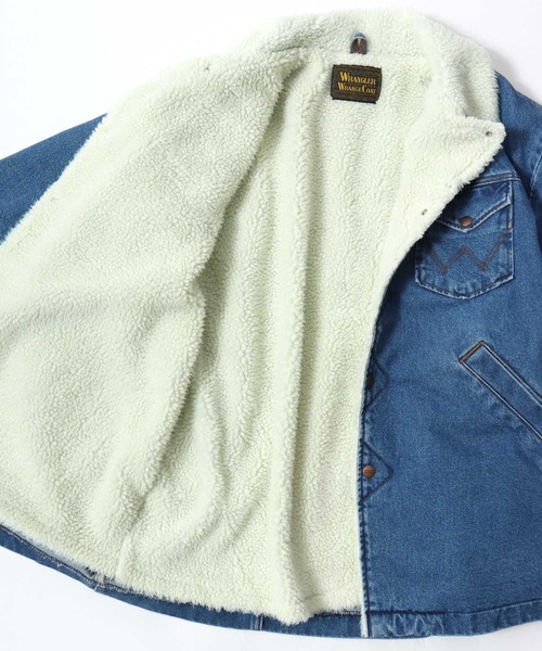 セール】Wrangler/ラングラー Denim Boa Wrange Coat/オーバーサイズ