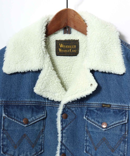 セール】Wrangler/ラングラー Denim Boa Wrange Coat/オーバーサイズ