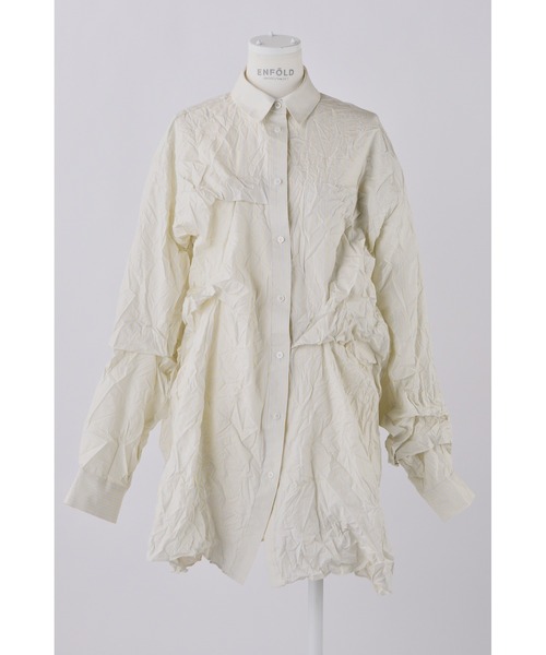 パステルストライプWrinkle タックシャツ（シャツ/ブラウス
