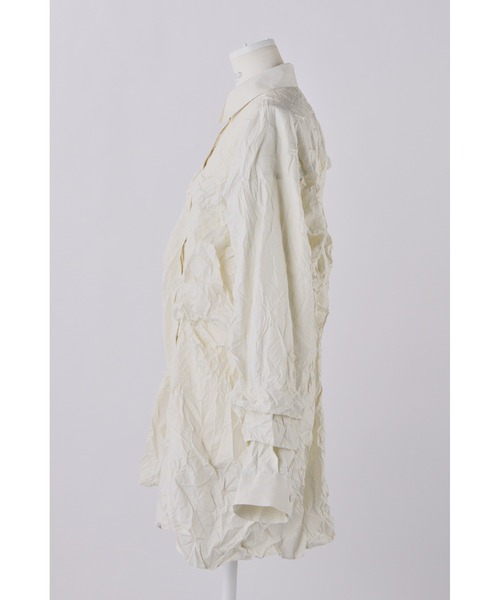 ENFOLD（エンフォルド）の「パステルストライプWrinkle タックシャツ（シャツ/ブラウス・レディース・イエロー・38）」の2枚目の写真