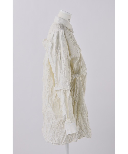 ENFOLD（エンフォルド）の「パステルストライプWrinkle タックシャツ（シャツ/ブラウス・レディース・イエロー・38）」の3枚目の写真