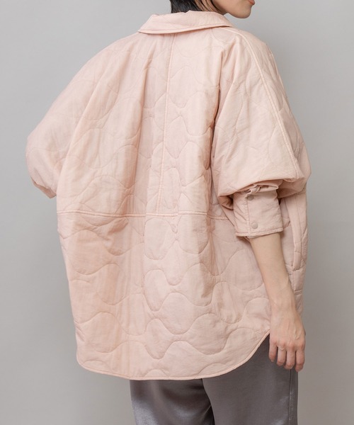 Munich（ミューニック）の「キルティングエアーナイロンタフタシャツアウター（その他アウター・レディース・ブラック/ライトピンク/ライトカーキ・FREE）」の3枚目の写真