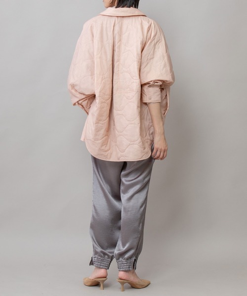 Munich（ミューニック）の「キルティングエアーナイロンタフタシャツアウター（その他アウター・レディース・ブラック/ライトピンク/ライトカーキ・FREE）」の7枚目の写真