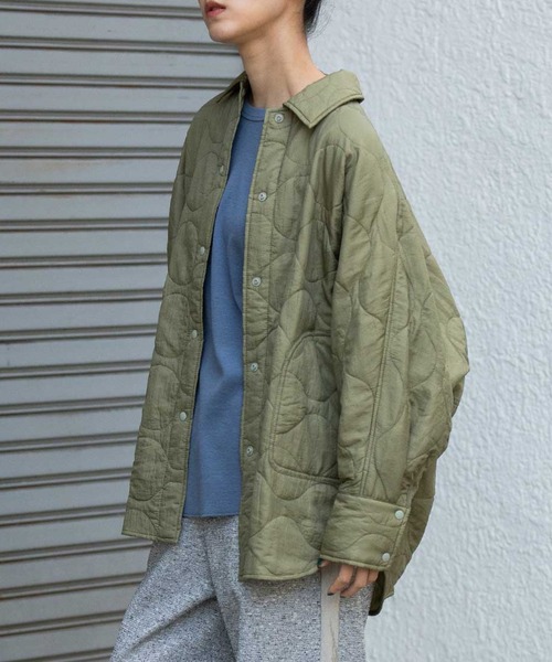 Munich（ミューニック）の「キルティングエアーナイロンタフタシャツアウター（その他アウター・レディース・ブラック/ライトピンク/ライトカーキ・FREE）」の11枚目の写真